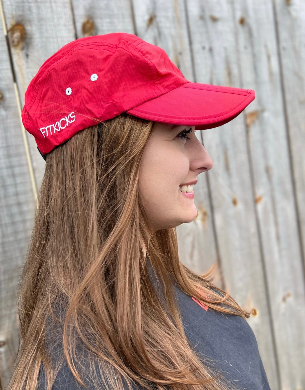 FITKICKS Folding Cap- Red – Harrison Outfitters