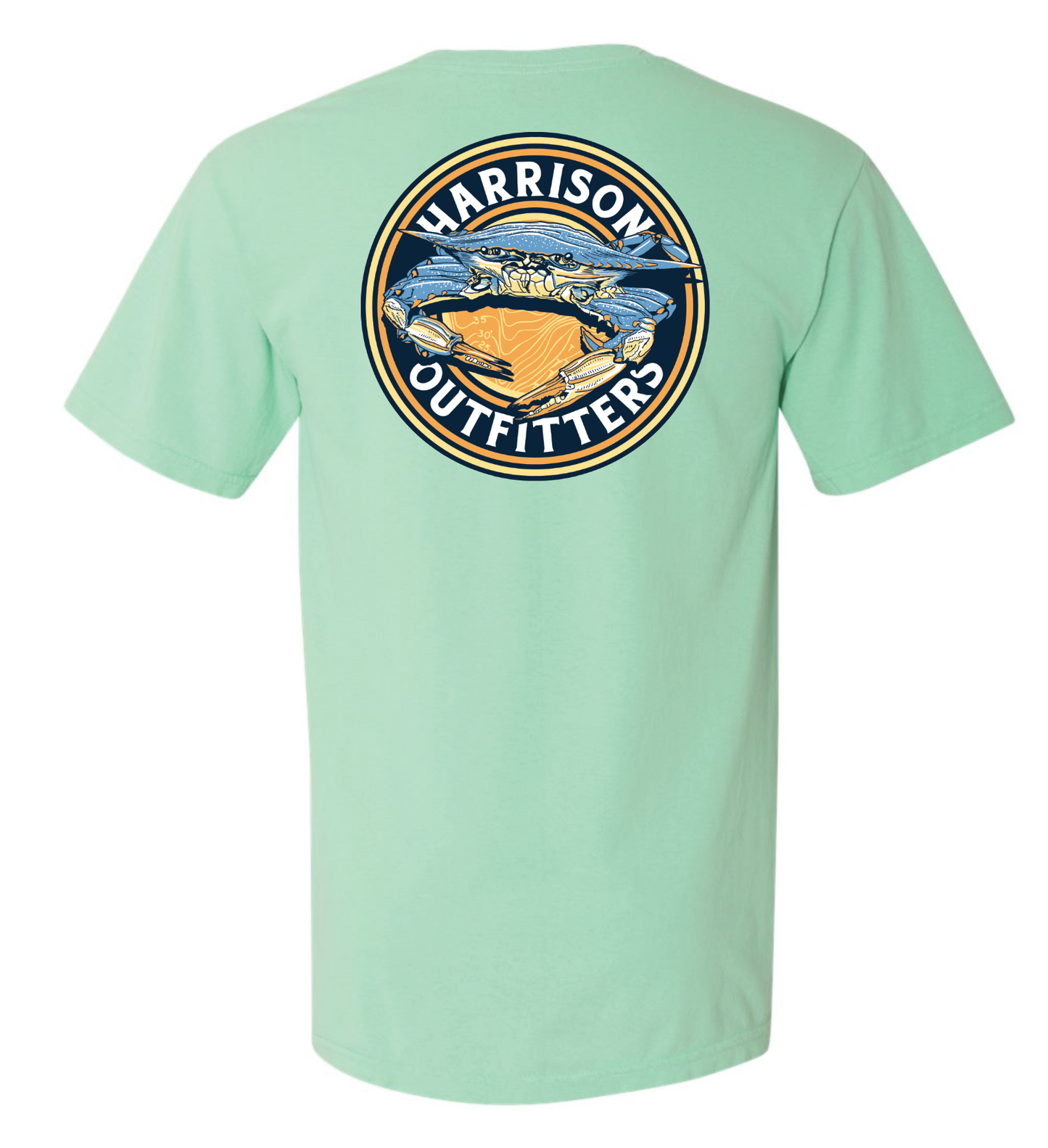 3043S Logo Blue Crab- Island Reef#N# – Harrison Outfitters